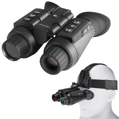 Digital Night Vision Binocular 4K 3D Visual Tactical Night Vision Goggles with Head Mounted Outdoor Infrared Hunting Telescope