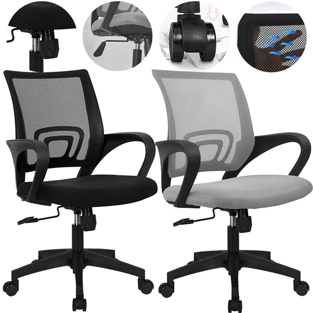 Office Chair Staff Chair Lift Swivel Gaming Chair with Armrests Ergonomic Backrest Office Furniture Lumbar Support