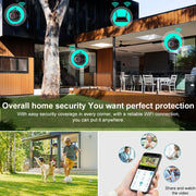 Xiaomi Wireless WiFi Camera HD Infrared Night Vision Camera Home Security Remote Monitoring Camera Intelligent Detection Outdoor