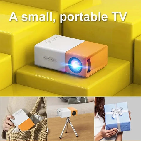 YG300 Mini Projector Portable Laser Beamer 3D Cinema Smart 1080P Full HD Office Home Theater Video Mini Mobile Projector