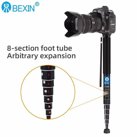 BEXIN P308 Extendable Lightweight Portable Mini Camera Monopod Stand Handheld Unipod For Canon Sony Dslr Camera Video Monopod