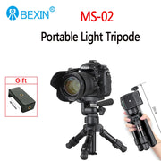 BEXIN MS02 MS08 Portable Tripode Light Travel Stand Tabletop Video Mini Tripod with 360 Degree Ball Head for  DSLR Camera