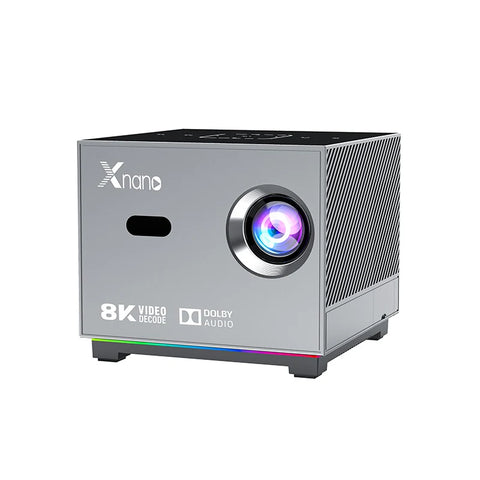 Xnano Mini Portable Projector 4K Full HD 1080P Native X3 FHD Beam 8K Video Android Projector Movie Home Theater Sound System