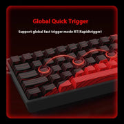 Madlions Mad 60He Magnetic Switch Mechanical Keyboard MAD68 Wired Keyboard Mad60he Custom MAD68he Esports Gamer Keyboard Gifts