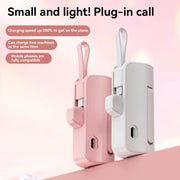 Xiaomi Mini Wireless Power Bank 30000mAh Capsule Large Capacity Portable Fast Charging External Battery For iPhone Type-c New