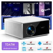 ThundeaL TDA7W Full HD 1080P Projector 4k Android 13.0 2G 32G WiFi 6 Home Theater TDA7 Beam Projector For Outdoor Meeting Video