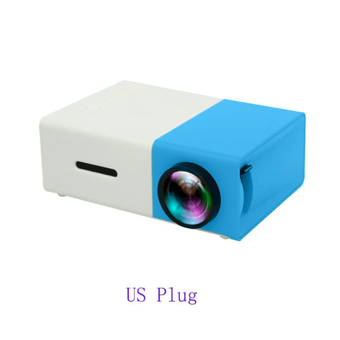 YG300 Mini LED Projector Yg300 Upgraded Version 600 lumen 320x240P HDMI-compatible USB Audio Home Media Player Beamer