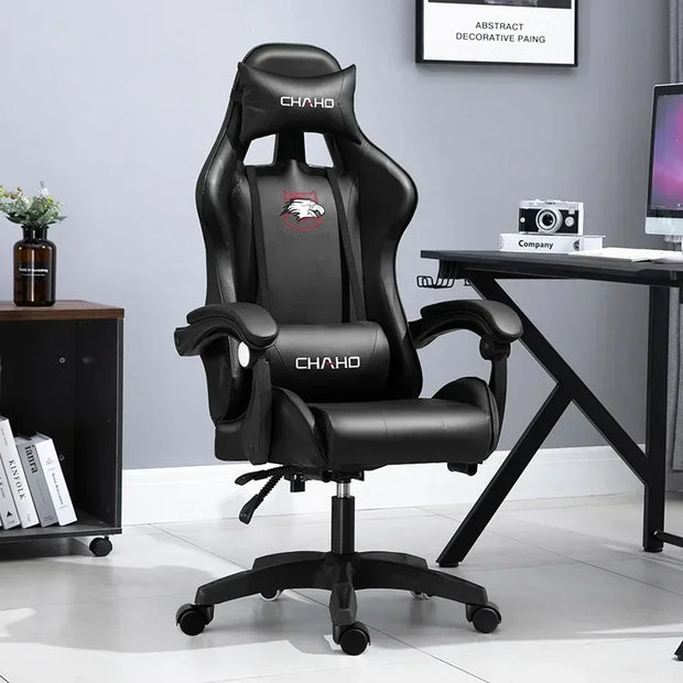 WCG Gaming Chair Office Latex Cushion Bluetooth Computer Chair High-quality BOSS Chair Leather LOL Internet Anchor