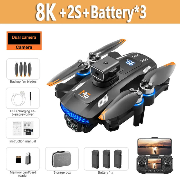 Xiaomi Mijia M6 Drone 8K Professional HD Camera Drones 5G WIFI FPV Video 4k UAV With screen Remote control RC Quadcopter Dron