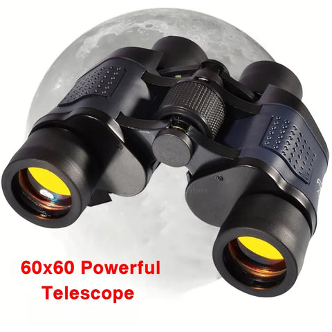 Camping Binoculars 60X60 Long Range 15000m HD High Power Telescope Tourism Binoculars Long Range Powerful Binoculars Hunting