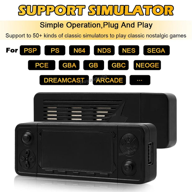 NEW 128G X9 PRO TV Video Game Console Retro Game Stick 45+ Emulator For PS1/PSP/NDS/N64 40000+ Family Games w 2.4G Dual Controll