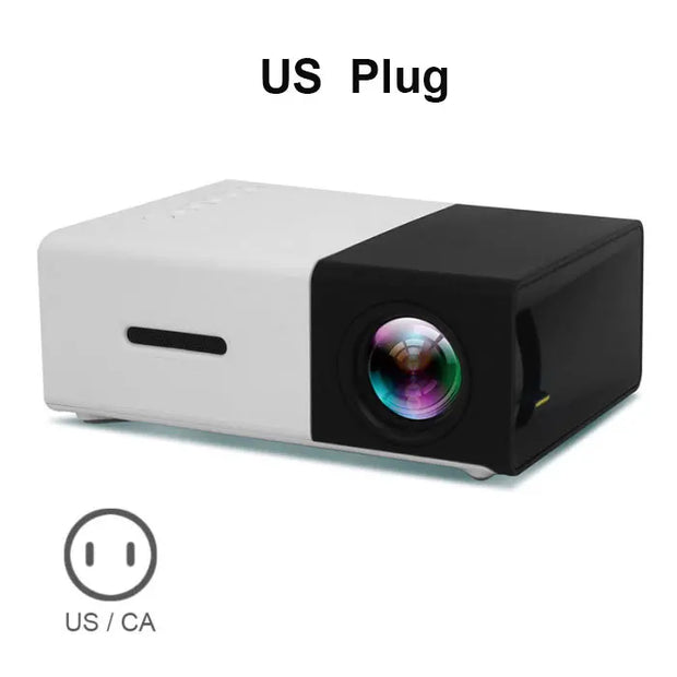 YG300 Mini LED Projector Yg300 Upgraded Version 600 lumen 320x240P HDMI-compatible USB Audio Home Media Player Beamer