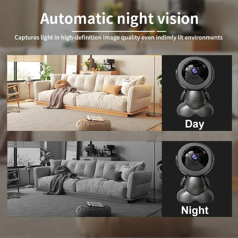 8MP PTZ Wifi IP Camera Color Night Auto Tracking AI Human Detect Baby Monitor HD Wireless Robot Surveillance Cmaeras Smart Home