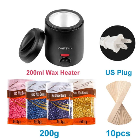 Waxing Machine for Hair Removal Hair Removal Wax Melting Machine 200ml Wax Heater Depilation Paraffin Warmer Waxing Dipping Pot