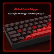 MADLIONS MAD 60/68HE Gaming Magnetic Switch Keyboard Wired Key Web Drive Custom 8K 61/68 Return RT Adjustable Keystroke Hot Swap