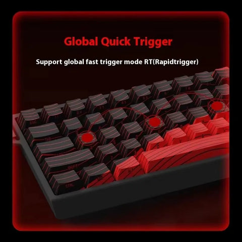 MADLIONS MAD 60/68HE Gaming Magnetic Switch Keyboard Wired Key Web Drive Custom 8K 61/68 Return RT Adjustable Keystroke Hot Swap