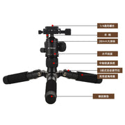 Aluminum Alloy Mini Tripod with Ball Head, Digital SLR Camera Desktop Stand, Portable Phone Tripod Stand