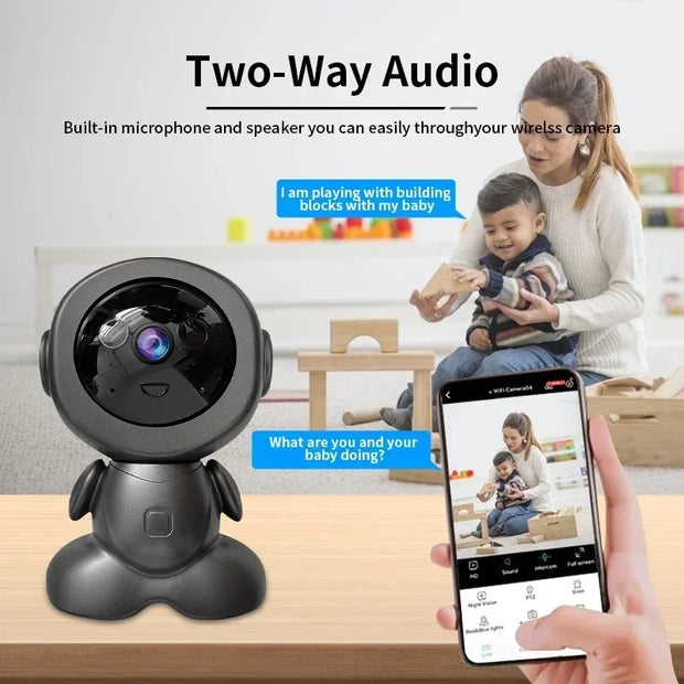 8MP PTZ Wifi IP Camera Color Night Auto Tracking AI Human Detect Baby Monitor HD Wireless Robot Surveillance Cmaeras Smart Home