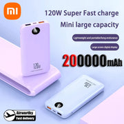 Xiaomi 120W Power Bank Large-capacity 200000mAh Super Fast Charging Portable Long Endurance Digital Display For Android IOS