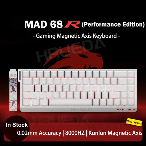 FGG Madlions Mad60 HE Mad68 Pro HE E-sports Magnetic Switch Mechanical Keyboard RGB Wired Hot Swap 8K Customized Gaming Keyboard