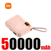 Xiaomi 50000mah Portable PD 120W Power Bank Two-way Fast Charger Mini Powerbank For iPhone Xiaomi Samsung