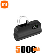 Xiaomi Mini Power Bank 5000mAh Capsule PowerBank 20W Fast Charging External Battery With Foldable Plug for iPhone Android 2025