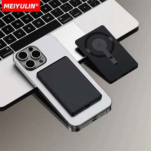 10000mAh Magnetic Power Bank Wireless Charger Portable USB C Fast Charging Mobile External Battery For iPhone 16 Samsung Xiaomi