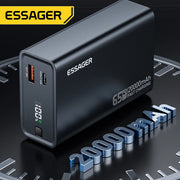 Essager Power Bank 20000mAh Portable PD 65W Fast Charging  Mobile Phone External Battery Powerbank For Phone Laptop Tablet Mac