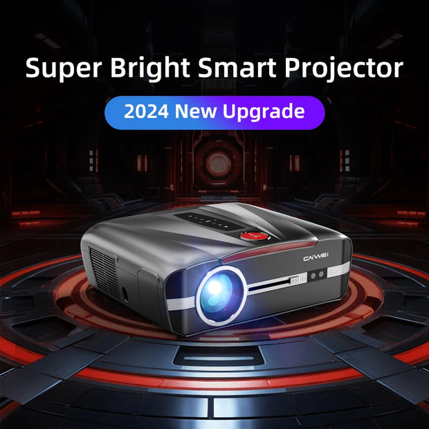 4K UHD Projector 5G Wifi 16000 Lumens Moive Daylight Projector Karaoke Home theater Smart Proyector BT 5.2 &1080p and 1480 ANSI