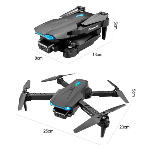 S89 4K RC Drone Camera Wifi FPV Drone Mini Folding Quadcopter Toy with Gravity Sensor Control Headless Mode Gesture Photo Video