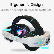 8000mAH Battery For Meta Oculus Quest 3 S 3s Head Strap Charging Headset VR RGB Accessories Elite Headstrap