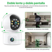 4K 6MP WiFi Camera Dual Screen Baby Monitor Home Secuiry Camera Ai Human Detection Color Night Vision CCTV Video Surveillance