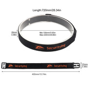 SecurityIng 2pcs Elastic Headband Adjustable Headlight Strap for 22- 26mm Torch Headlight Holder with 400mm Head Fastening Strap