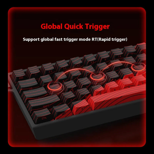 MADLIONS MAD68 Pro Magnetic Switch Mechanical Keyboard 8000Hz Wired Aluminium Alloy Gaming Keyboard Keyboard PC Accessory Custom