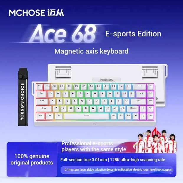 Mchose Ace 60Pro Ace 68  Mechanical Magnetic Switch Keyboard RGB E-sport FPS Hot Swap Custom Gaming Keyboard Pc Gamer Accessorie