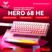 AULA New HERO 68HE INSTOCK Magnetic Switch Gaming Keyboard E-sports Custom RGB Mechanical Wired Keyboard Ergonomics Accessories