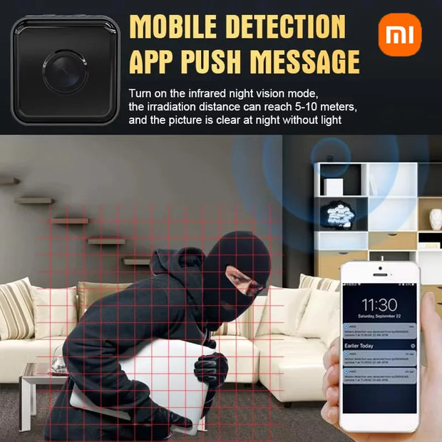 Xiaomi 1080p Mini Camera Home Small Wireless Wifi Camera Outdoor Upgraded Baby Pet Motion Detection Security Night Vision Camera